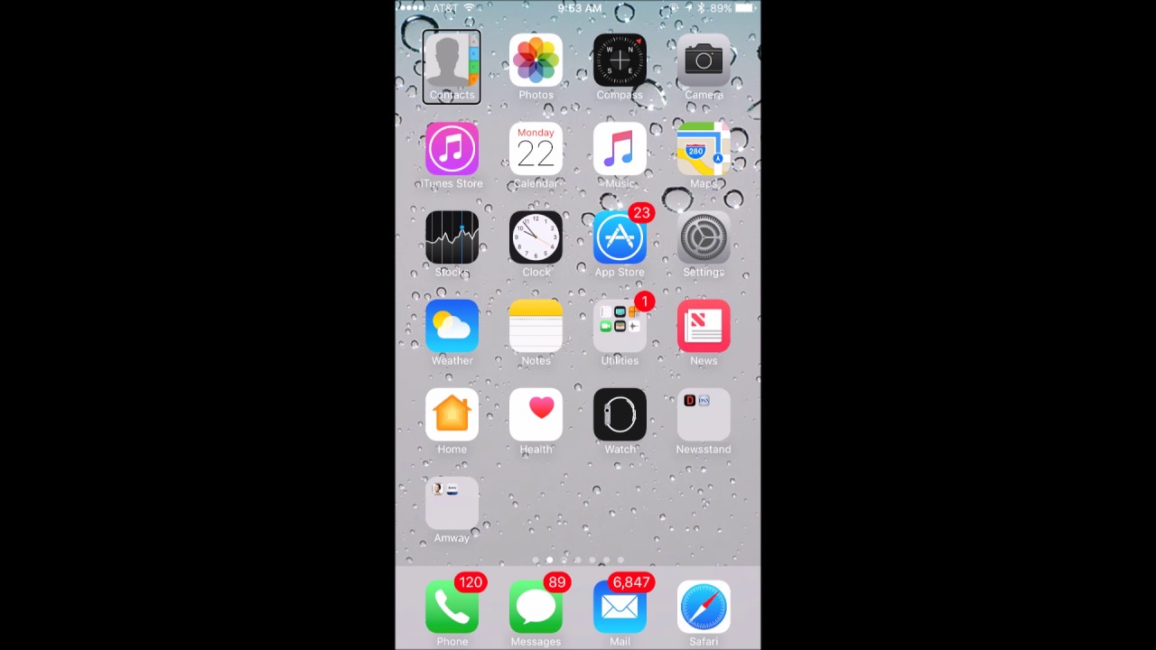 Live Demo of using Voiceover on an iPhone 7 plus to share your phone