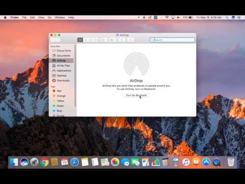 Turn ON AirDrop on MAC