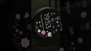 Floral Watch Face #samsung #google #watchface #wearabletech #fypyoutube #smartwatch