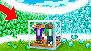 SOBREVIVIMOS al TSUNAMI de DIAMANTES en MINECRAFT!