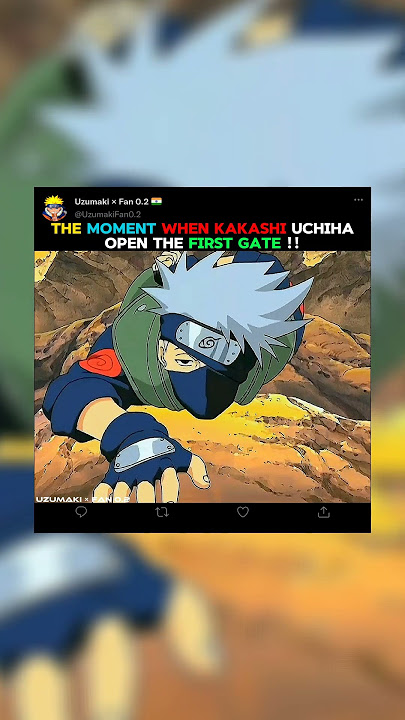 🤯 KAKASHI UCHIHA OPEN FIRST GATE 😱 |🎵 NADA NADA ( SLOWED ) | Naruto Shippuden💖