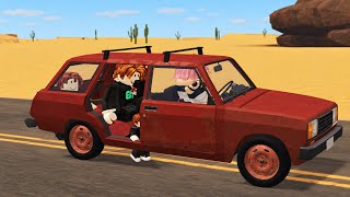 The Car Was Too Small For Bacon Family | A Desert Funny Moments | ROBLOX 