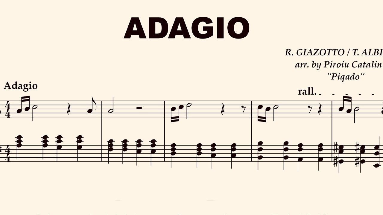 Adagio by Albinoni / Giazotto in 
