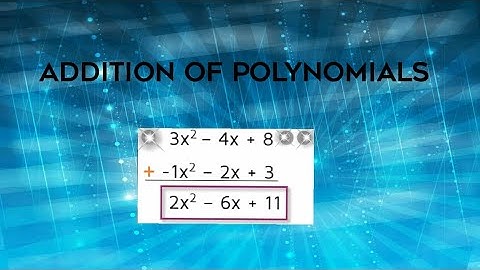 Addition of polynomials