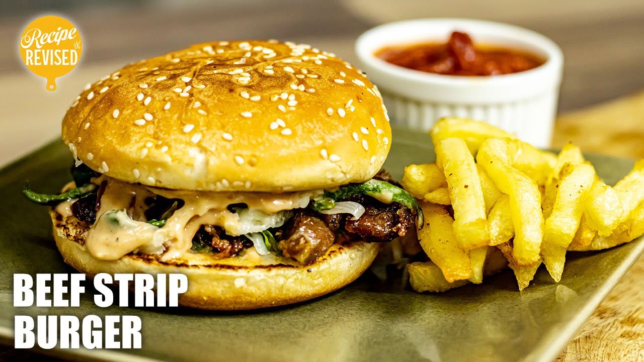 Beef Strip Burger Recipe How to Make Beef Burger by Recipe Revised