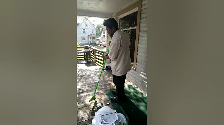 This man finished cleaning up my porch for 3 days ...