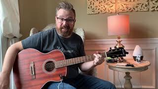 Kmise beginner 3/4 acoustic guitar kit - demo and review