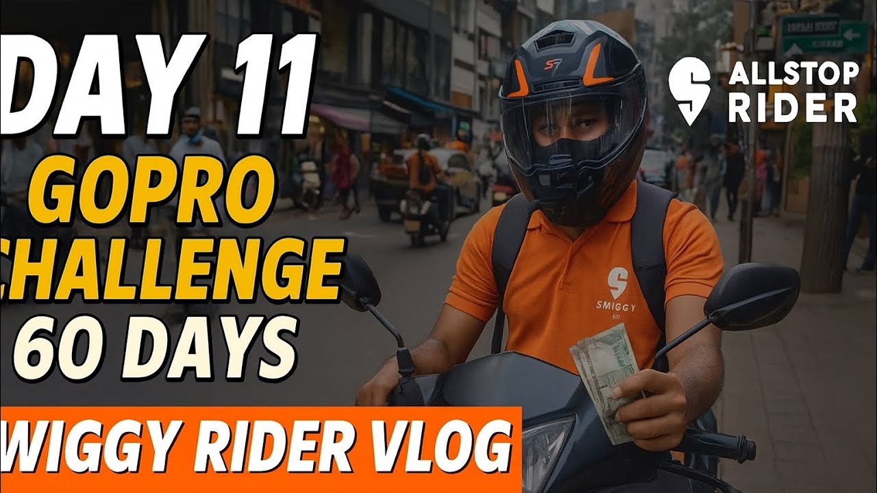 Swiggy Rider Day 11 | GoPro challenge 60 days | As A Swiggy Rider | #vlog # ...