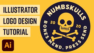 Illustrator Logo Design Tutorial – Vector Skull & Crossbones