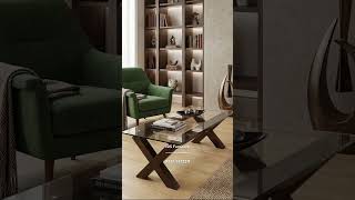 Featuring a statement-making coffee table