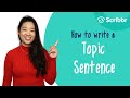 How to write a topic sentence  scribbr 