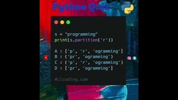 Python Quiz | Day 18 | What is the output of following code ?
