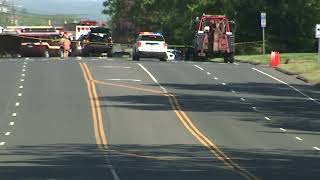 SCENE VIDEO : Driver slams into school bus in Bloomfield