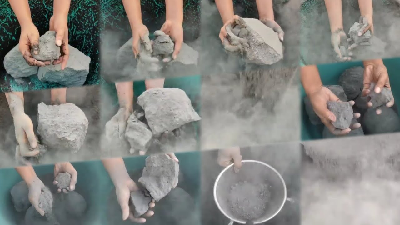 Asmr Editx Super dusty black cement crumbling 🔥||Lily Editx 