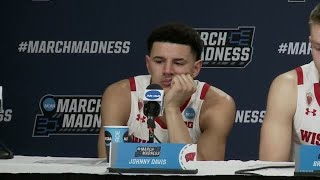 Watch now: Johnny Davis says he wants to &#39;stay in the moment&#39; after Badgers&#39; loss to Iowa State