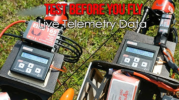 Product Testing:  Live Telemetry Data Stream Using Jeti Spin Pro/Mezon & Elite ESCs