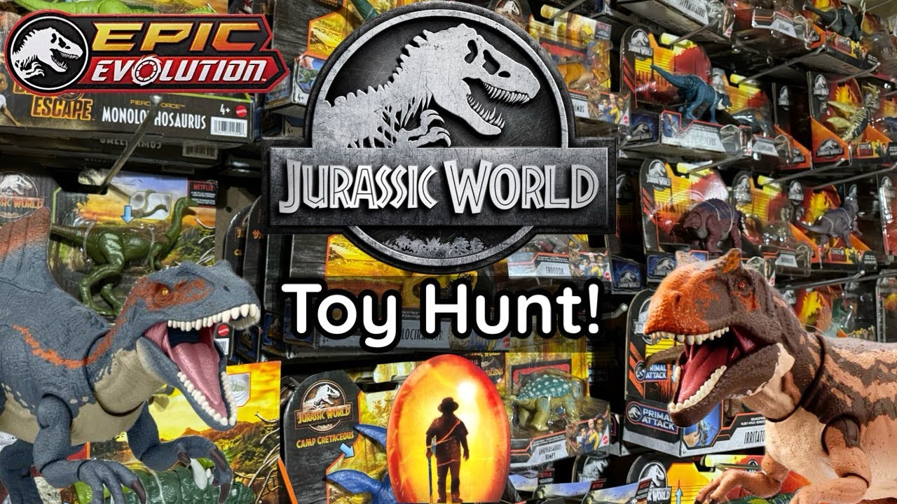 Jurassic World Toy Hunt! CRAZY Good Deals Hammond collection & Legacy Collection + Jurassic merch!