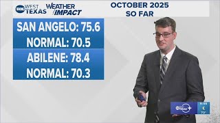 San Angelo, Abilene Weather: Low rain chance Saturday, but warm and dry overall