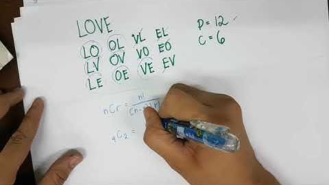 Problem Solving- Permutations and Combinations
