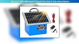 Limited 20 Miles Solar Electric Fence Charger, 0.5J Energizer Controller for Livestock No Batte••••