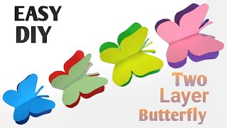 How to make Paper Butterfly Easy II Butterfly Making with Paper II Easy PaperCraft