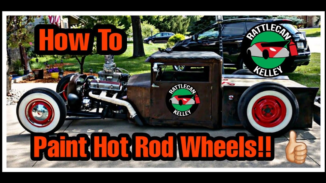 Spray Painting Hot Rod Wheels With RustOleum!! Award winning results!!👍🏻👍🏻 YouTube