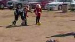 u6 soccer girls kailey 5 yrs old game 1