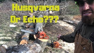 Husqvarna Vs Echo!! Lets see which is better!