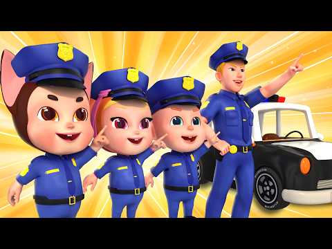 🚨 Wee-Woo! Police Rescue Team🚔 | Police Officer Song | Rosoo Nursery Rhymes