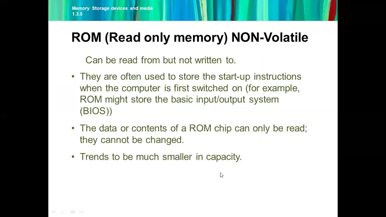 RAM & Secondary Storage Devices