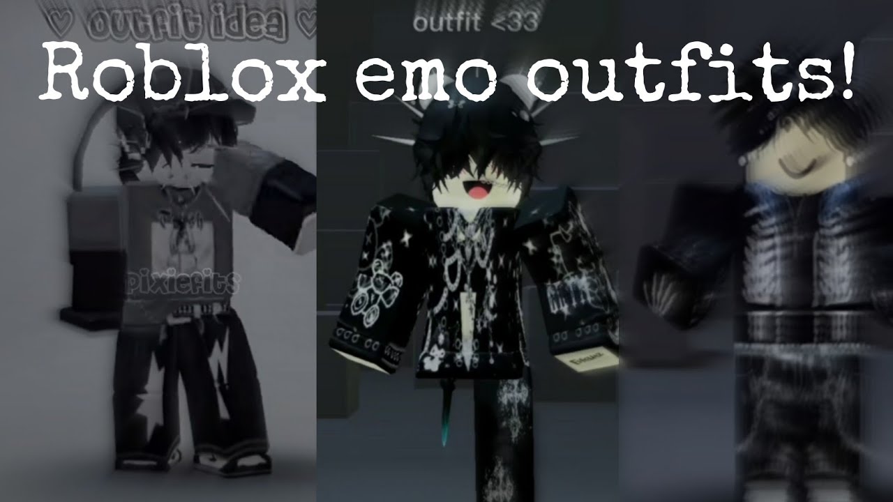 Roblox Emo skins ideas ( part 4 🖤 ! ) 