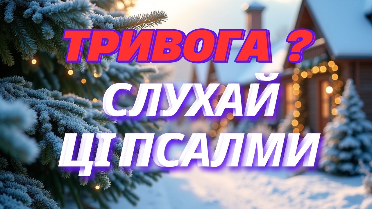 🔴 Якщо серце стискає страх… ✝️ Відкрий ці Псалми — Бог поруч 🙏