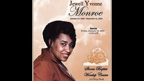 Mother Jewell Monroe Home Going Celebration Part 1...