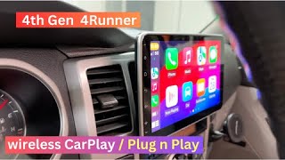 4th Gen Toyota 4Runner Wireless CarPlay Roadanvi Head Unit w/ Floating Screen | Plug n Play Install
