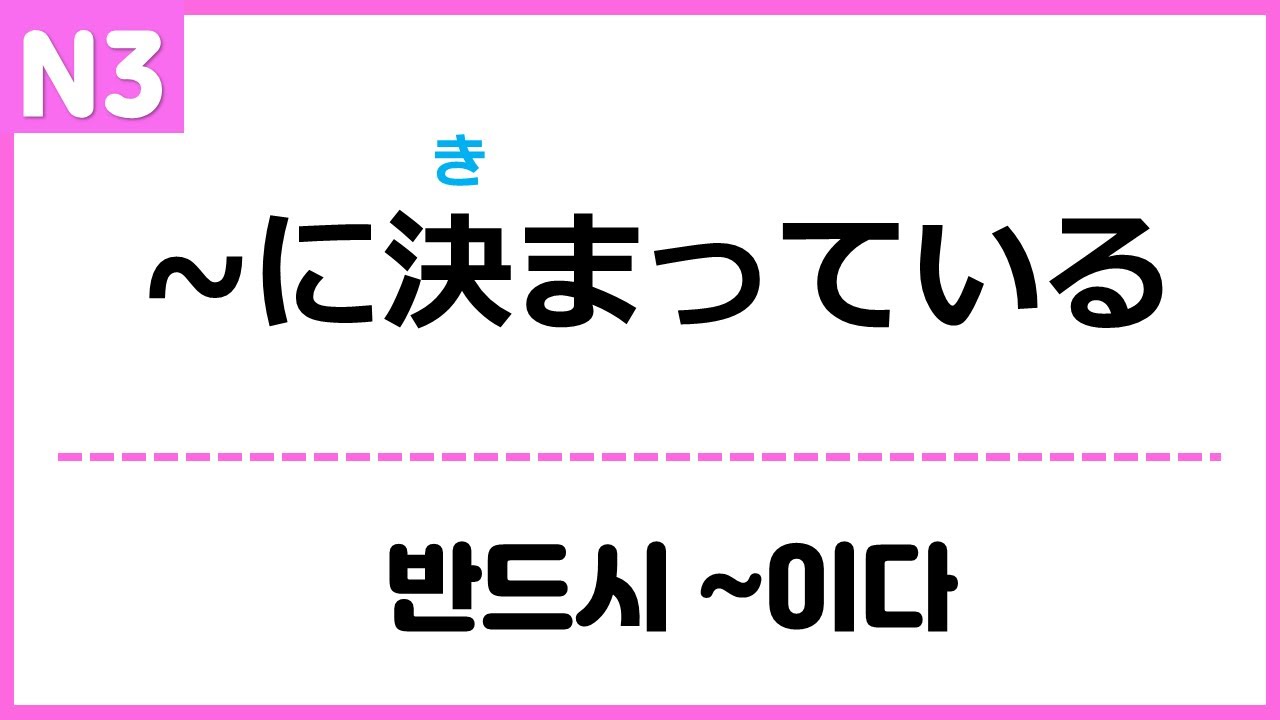 [N3] ~に決まっている