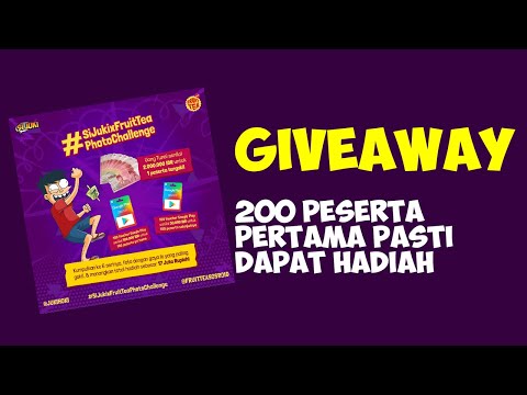 GIVEAWAY PALING MUDAH - BELI 6 FRUITTEA x SI JUKI AUTO DAPAT VOUCHER