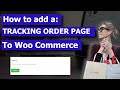 How to set up WooCommerce tracking page for orders - Order tracking shortcode