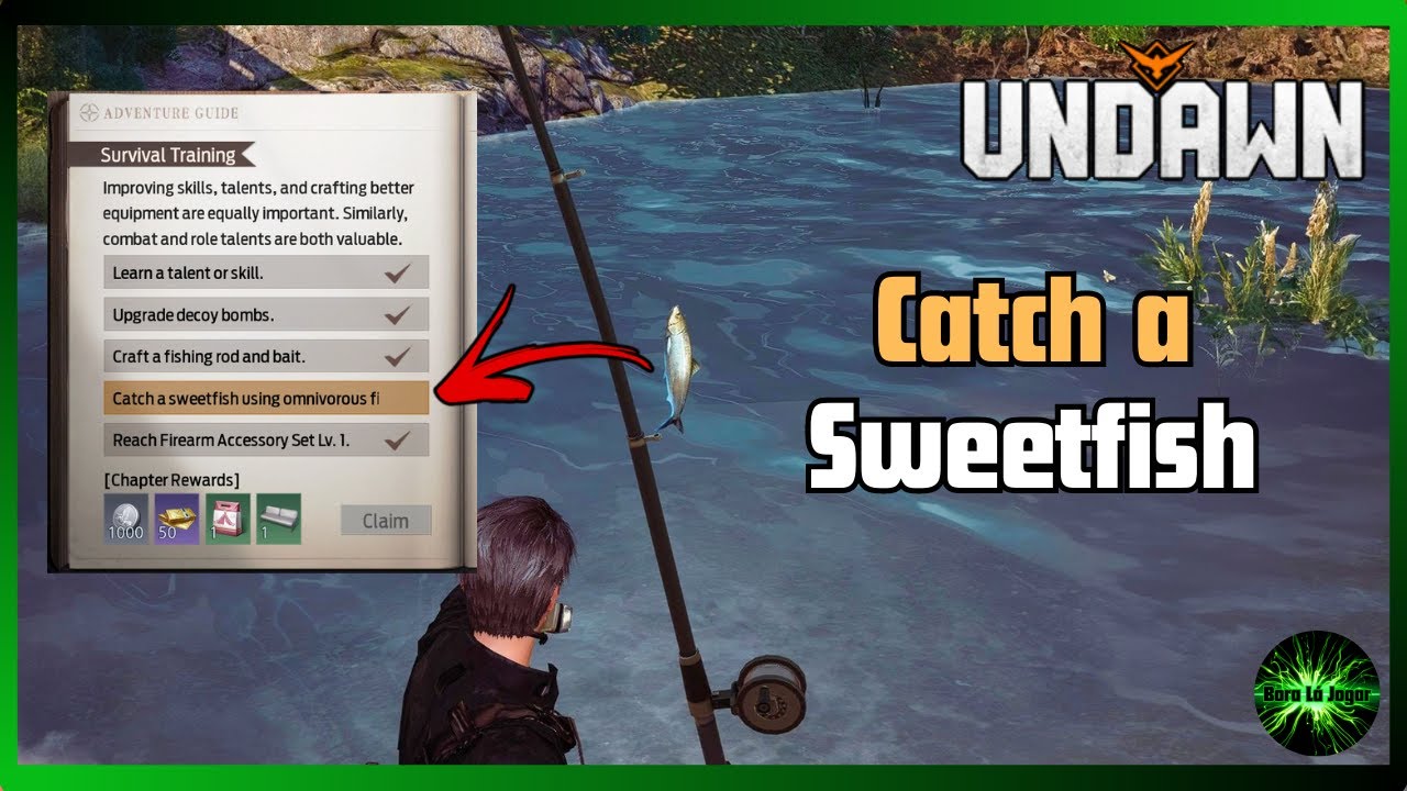 Undawn Adventure Guide Fishing Debut Catch a sweetfish using omnivorous fishing bait