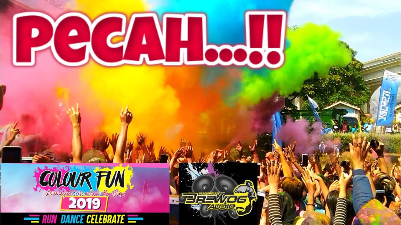 Color Fun 5k Jatim Park 2 kota Batu 2019 ft Brewog Audio - YouTube