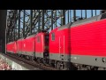 DB 111, 143, 143, 146 Lokzug auf der Hohenzollernbrücke Köln