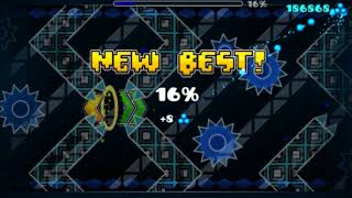 Sonic Wave 16% progress No.1 Geometry Dash 2.1