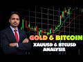 🔴 LIVE XAUUSD Gold Trading + BTCUSD Bitcoin Analysis Today | Live Trading Session |