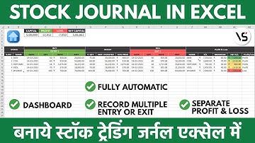 Trading Journal: How to track stock trades in Excel?