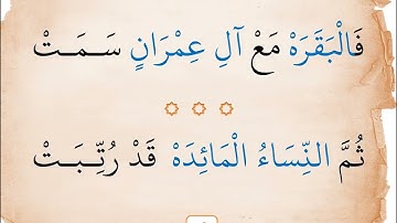 نظم النائلي، في بيان المكي والمدني، بصوت القارئ: فارس رشدي.