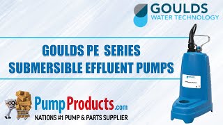 Goulds PE Series Submersible Effluent Pumps