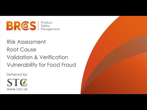 BRCGS Risk Management Root Cause Validation Verification and Food Fraud Courses