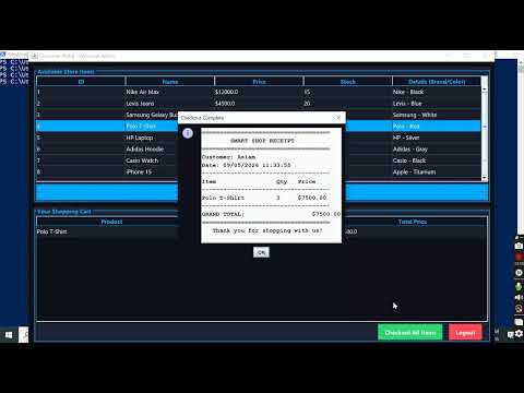 Shopping Managment System Java project Using GUI and Database