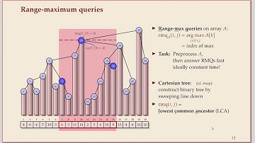 COMP526 Unit 9-3 2020-04-27 Range-Minima: Cartesian Trees (part 1)