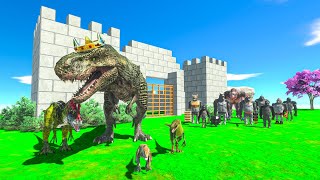 PRIMATES ENEMIES attack KING T REX ARBS Animal Revolt Battle Simulator