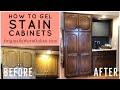 How To Gel Stain Cabinets